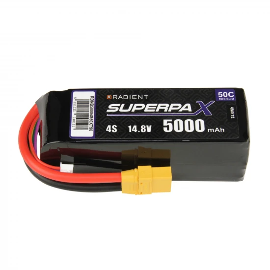 Radient Lipo 4S 5000Mah 14.8V 50C XT90