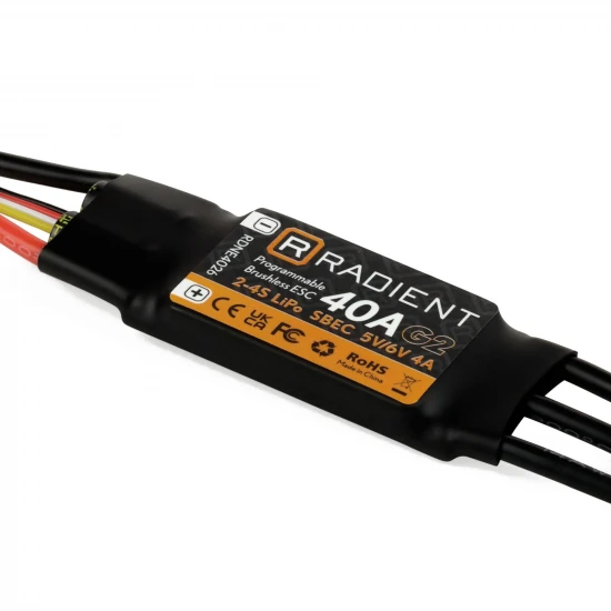 Radient 40A G2 ESC / SBEC (2-4 Cell)
