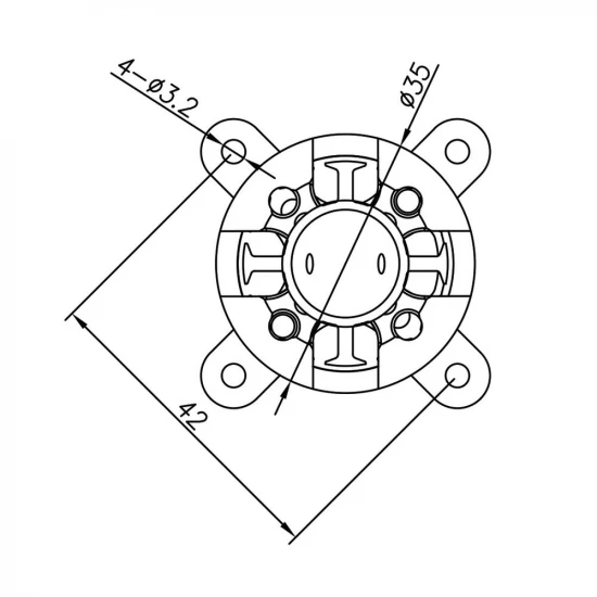 Radient Brushless Motor 3536 1050KV (2-4S)