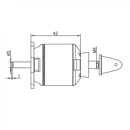 Radient Brushless Motor 3542 1000KV (2-4S)