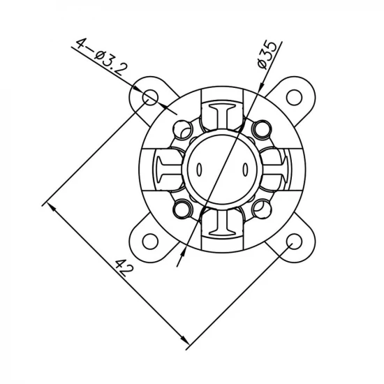 Radient Brushless Motor 3542 1250KV (2-4S)