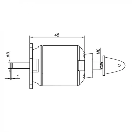 Radient Brushless Motor 3548 1100KV (2-4S)