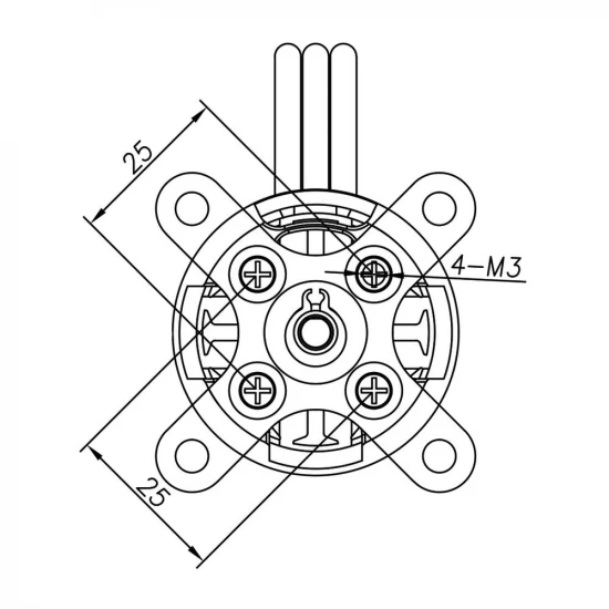 Radient Brushless Motor 4250 800KV (2-4S)