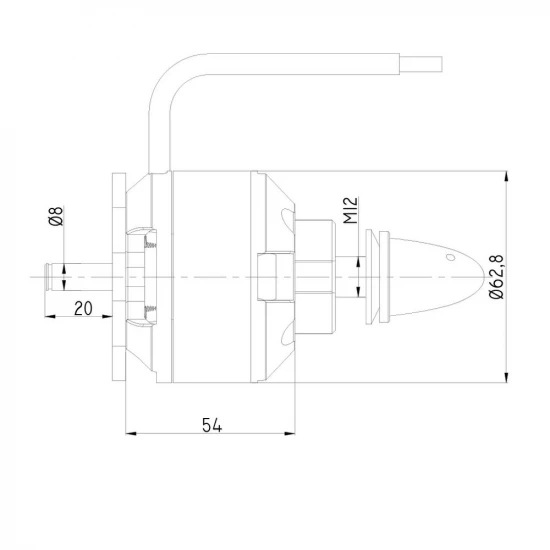 Radient Brushless Motor 6354 200KV (4-10S)