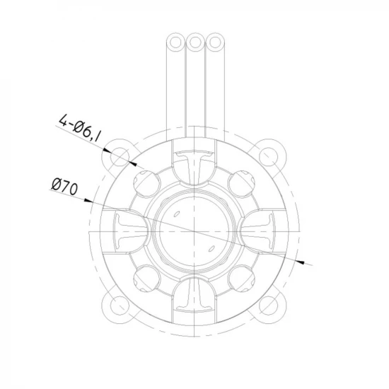 Radient Brushless Motor 6354 200KV (4-10S)