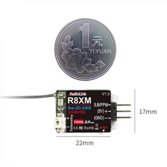 RadioLink R8XM Receiver (for T8S, T8SB)