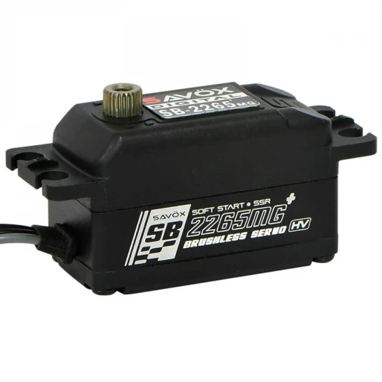 Savox SB2265MG+ Low Profile Brushless Black Servo - 12kg 0.08s