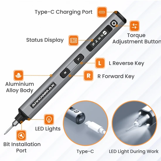 SES Electric Screwdriver 72 in 1 - Space Gray Case