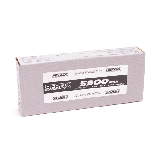 Aerox Elite LiPo 5900mAh Stick 7.4v 130C 19.5mm