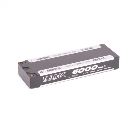 Aerox Elite LiPo 6000mAh Stick 7.4v 150C 19.5mm