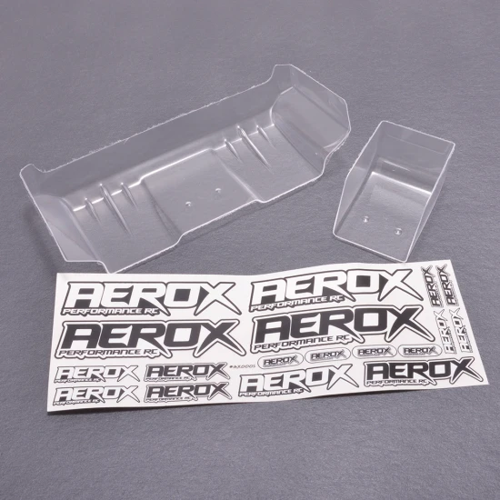 Aerox 1:10 Wide Rear Wing - 1mm Clear (2 part)