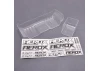 Aerox 1:10 Wide Rear Wing - 1mm Clear (2 part)
