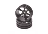 JC 6 Spoke 2.2 4WD Front Black Wheel CAT 2K (2)