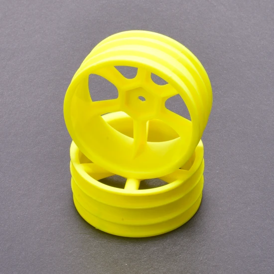 JC 6 Spoke 2.2 4WD Front Yellow Wheel CAT 2K (2)