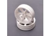 JC 6 Spoke 2.2 2WD Front White Wheel Cougar 2K (2)