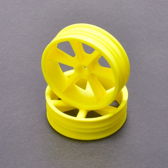 JC 6 Spoke 2.2 2WD Front Yellow Wheel Cougar 2K (2)