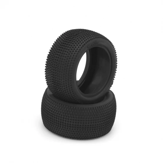 Hot Race 1:10 Tyres V1 Carpet Rear Soft/Med - (2)