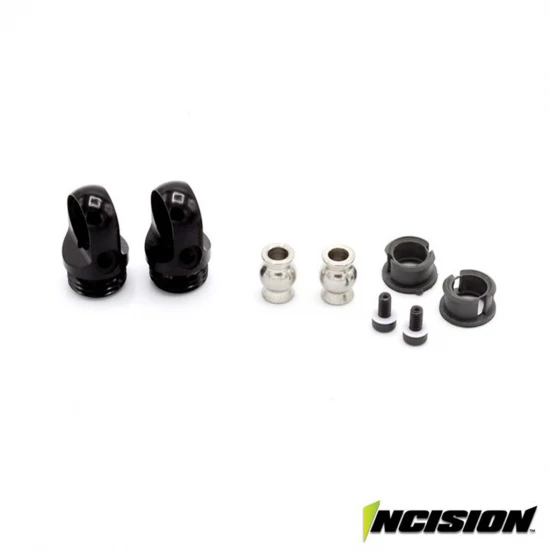 Vanquish S8E Machined Aluminium Shock Cap Black