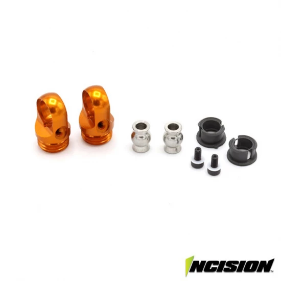 Vanquish S8E Machined Aluminium Shock Cap Orange