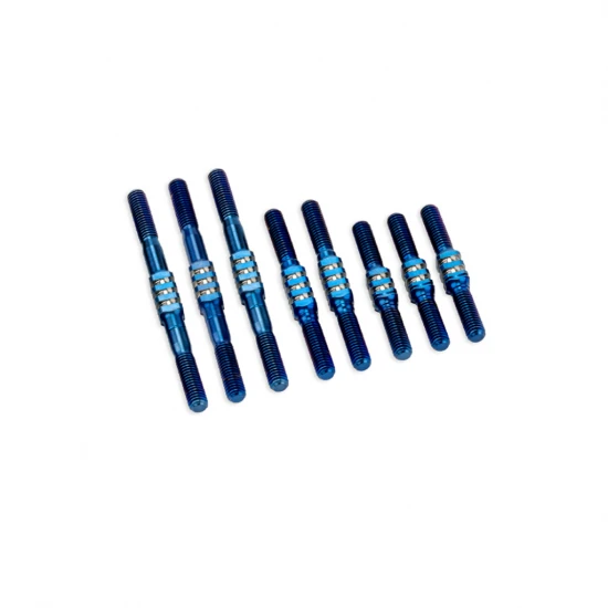 J Concepts RC10 Classic Fin Ti Turnbuckle Set - Blue - 7pcs