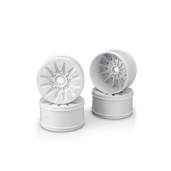J Concepts Pioneer - 1:8 Truck Wheel 4.0 - White - 4pc