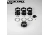 J Concepts Ultra - 2.0 12 Spoke Crawler Wheel Black - 4pc