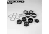 J Concepts Ultra - 2.0 12 Spoke Crawler Wheel Black - 4pc