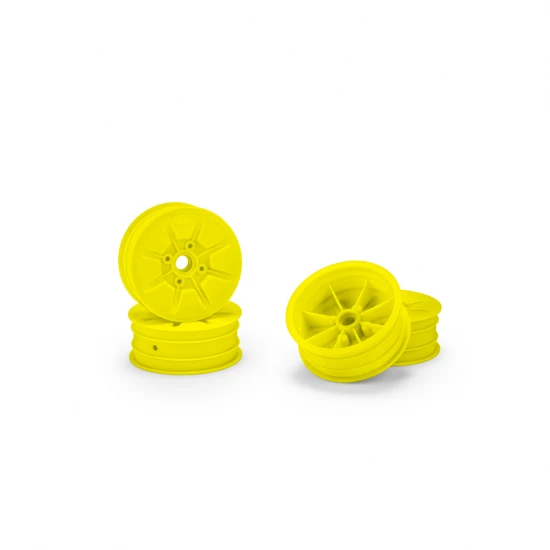 J Concepts Pioneer - RC10 2.2 Front Wheel Yellow - 4pc