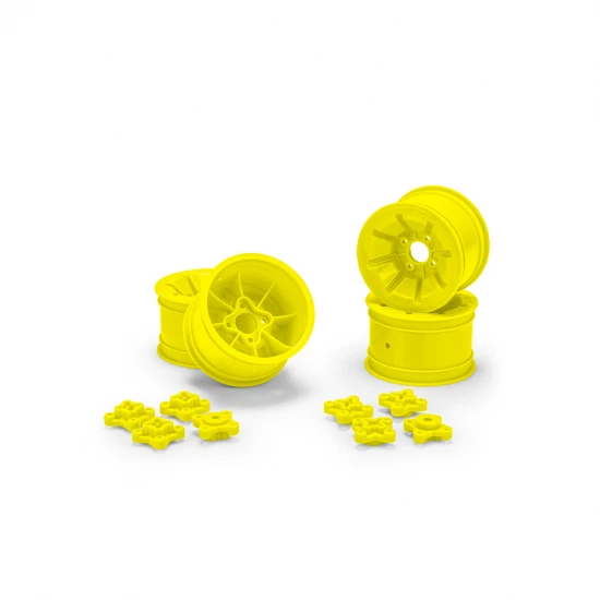 J Concepts Pioneer - RC10 2.2 Rear Wheel Yellow - 4pc