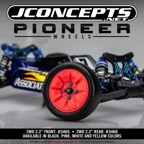 J Concepts Pioneer - 2.2 2WD Front Wheel (black) - 4pc