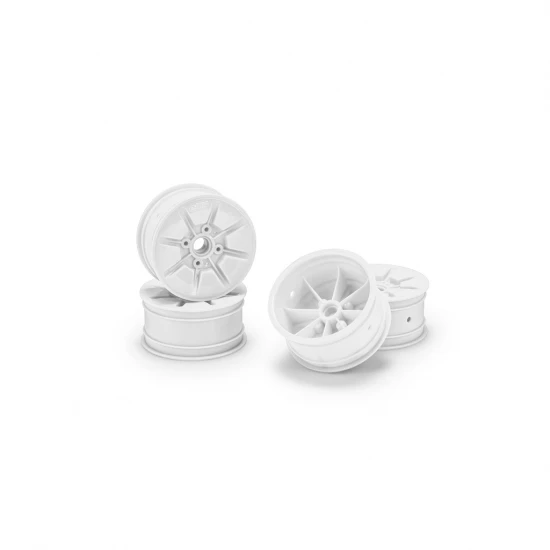 J Concepts Pioneer - RC10T 2.2 Narrow Front Wheel White 4pc