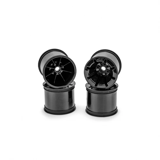 J Concepts Pioneer - RC10T 2.2 Wide Front Wheel Black 4pc