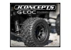 J Concepts G-Locs - X-MAXX XRT Tire Platinum on 3425B Wheels