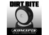 J Concepts Dirt Bite - Green Pre-Mounted on 3357W Wheels