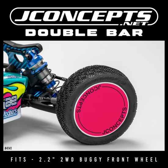 J Concepts Double Bar – Blue (Fits - 2.2 2WD Buggy Front)