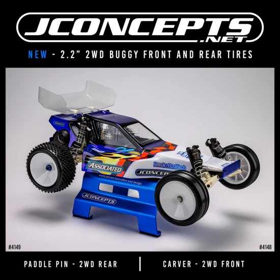 J Concepts Paddle Pin - Green (Fits - 2.2 2WD Rear Wheel)