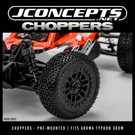 J Concepts Choppers - Yellow pre-mounted on #3472