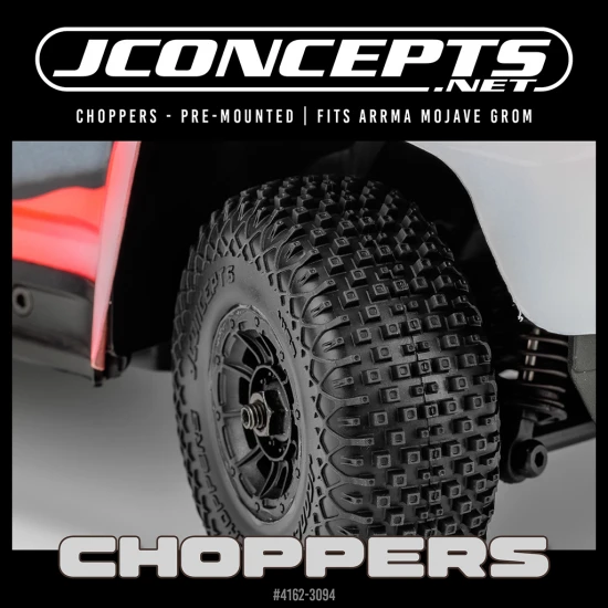 J Concepts Choppers - Yellow pre-mounted on #3471