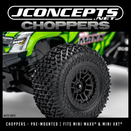 J Concepts Choppers - Yellow pre-mounted on #3475B