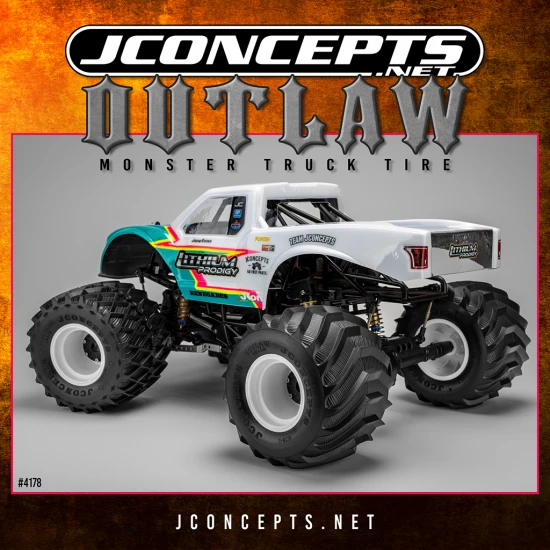 J Concepts Outlaw Monster Truck Tire Gold (Fits - #3377)