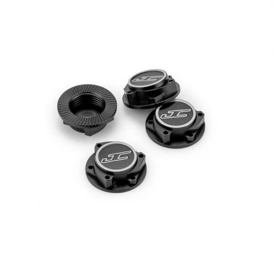 J Concepts 17mm Punisher Clutch Wheel Nut, 4pc - Black