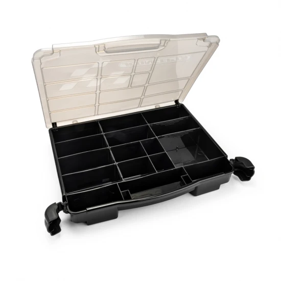 J Concepts Parts Box Black / Grey (14.5 x 11 x 2.37 inch)