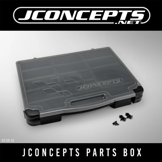 J Concepts Parts Box Black / Grey (14.5 x 11 x 2.37 inch)