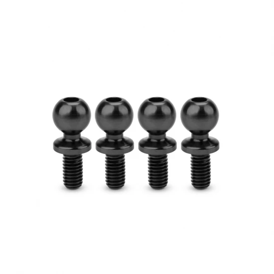 J Concepts JCI 5.5 x 6mm Revolved Ti Ball-Stud Black 4pc