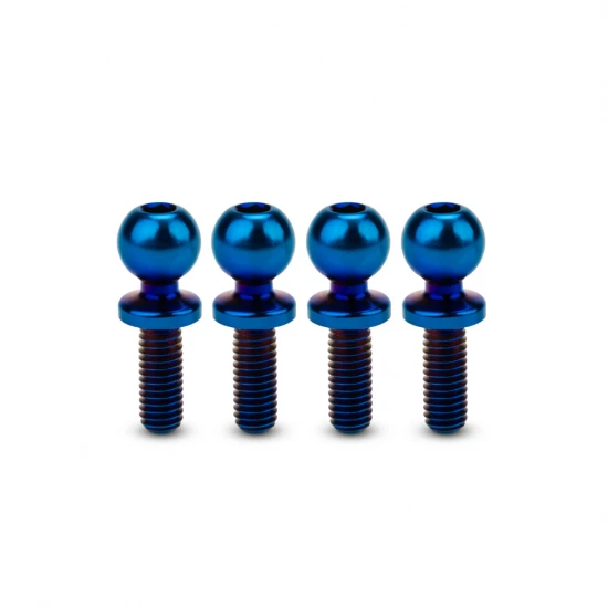 J Concepts JCI 5.5 x 8mm Revolved Ti Ball-Stud Blue 4pc