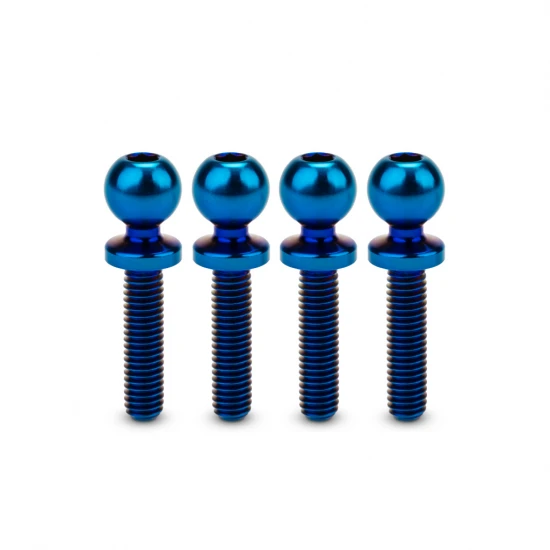 J Concepts JCI 5.5 x 12mm Revolved Ti Ball-Stud Blue 4pc