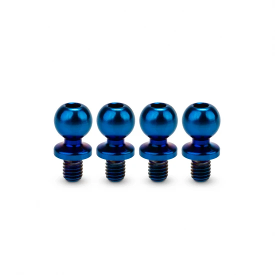J Concepts JCI 5.5 x 4mm Revolved Ti Ball-Stud Blue 4pc