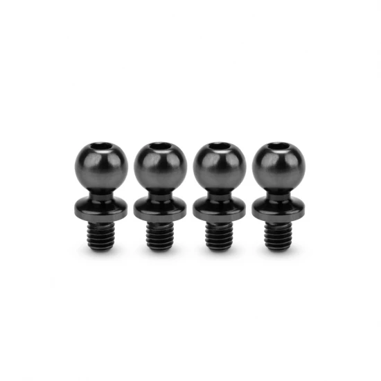 J Concepts JCI 5.5 x 4mm Revolved Ti Ball-Stud Black 4pc