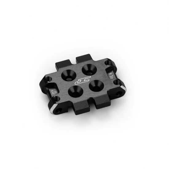 J Concepts RC10B7 Front Bulkhead 0 Deg (9.3g) Alloy - Black