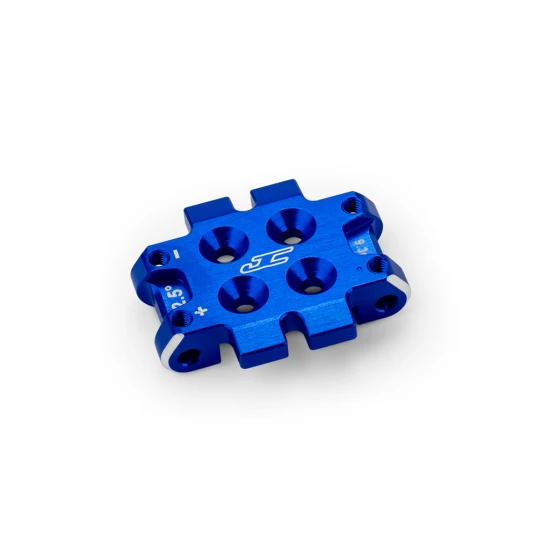 J Concepts RC10B7 Front Bulkhead 2.5 Deg (9.3g) Alloy - Blue
